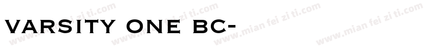 varsity one bc字体转换